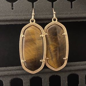 Kendra Scott Gold and Tiger Elle Earrings